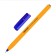 Ballpoint Pensan Pensan TR-23, node-bela 1.0 mm, three-sided, blue ink blue