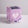 Bonbonniere box, gift packaging, “with love and tenderness”, 6 x 7 x 6 cm