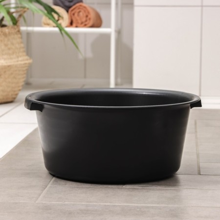 Round household basin "Economy", 12 l, color mix