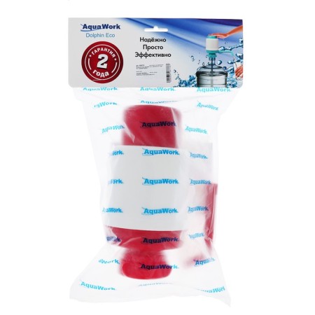 Pump for water "Dolphin" Eco, mechanical, under a bottle of 11 to 19 l, red-3