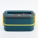 Lunch box, 1 l, two-level, 11.5 x 21 cm, turquoise