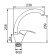 Accoona A84043E kitchen mixer, single -leaf, silumin, beige