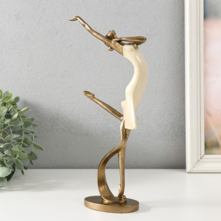 Polystone souvenir "Dancer" Sand with bronze 13.5x7x27.5 cm-3