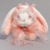 Soft toy "Bunny" with a pink bow, 20 cm