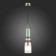 STL LUCE Sus. SL2000.203.01. GEA. 1x40 W, E14, 11x11x40 cm, golden color