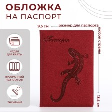 Cover for passport, red color