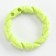 Chewing toy for dogs "twisted ring", 11.5 cm, green