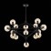 Ceiling EVOLUCE lamp. Sle154903-15. Lacotta. 15x40 watts, E27, 120x120x130 cm, black color