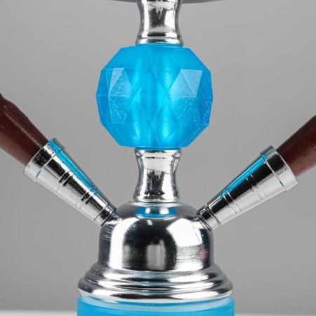 Hookah "Fujira", 25 cm, 2 tubes, blue-3