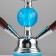 Hookah "Fujira", 25 cm, 2 tubes, blue