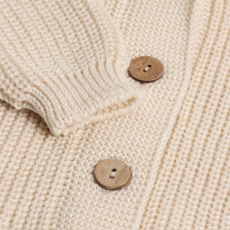 Knitted cardigan with a hood SL Home, r.92-98 cm, milk-7