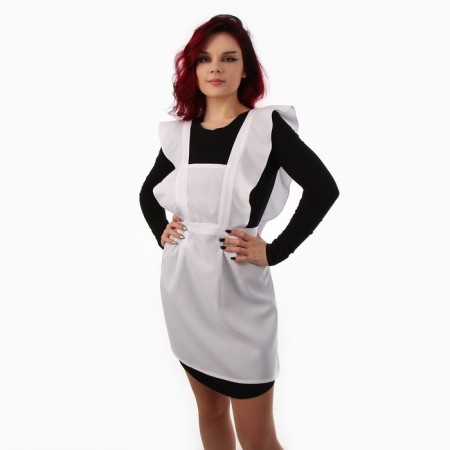 Carnival set "Smart high school student": apron river. 40–46, bows 2 pcs., Golf-5