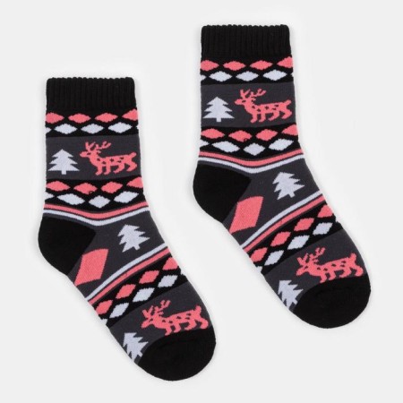 Noski children's terry, black color, size 16-18
