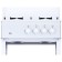 Flama AVG 1402 W stove, gas, 4 burners, without oven, two shelves, white