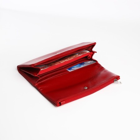 Women's wallet with lightning, red color-4