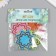 Decor for creativity EVA "Flowers" 7.5x7.5x0.2 cm sparks set 6 pcs 13x15 cm