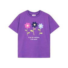 T -shirt for girls, height 128 cm, lilac color