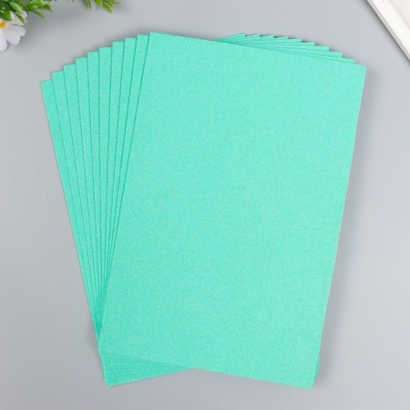 Foamiran glitter 2 mm 20x30 cm, mint