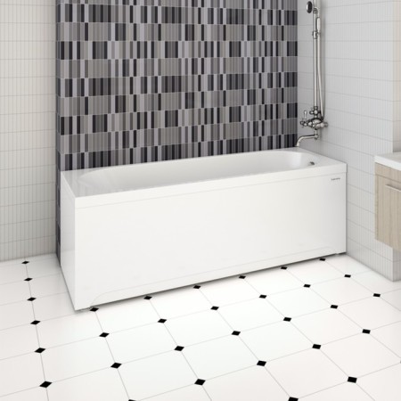 Bath screen Vannesa 2-31-0-1-0-243 "Victoria", 70 cm, mount, left-1