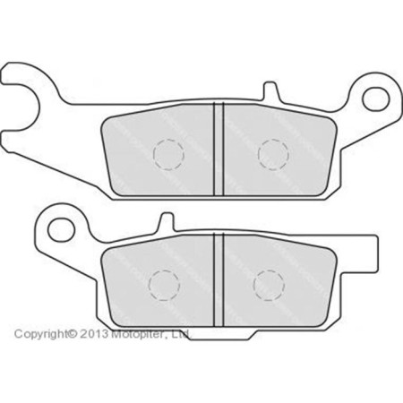 Right brake pads for ATVs Yamaha Grizzly 550/700, FDB2232SG