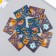 Cardboard "Autumn Halloween" set 10 pcs (5 types) 4x6 cm