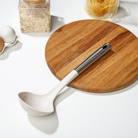 Little line kitchen shade "Easy", 32.5 cm, beige color