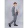 Pants for a boy, height 128 cm, print blue Christmas tree