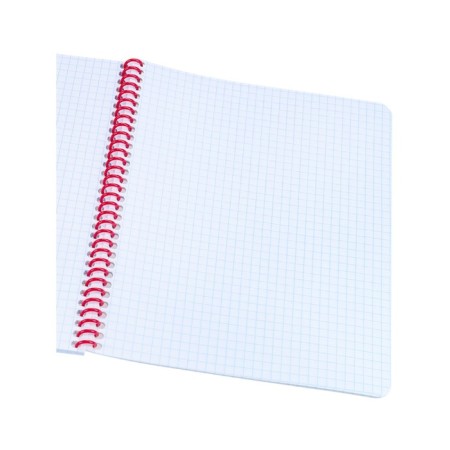 Notebook of 48 sheets in a cage on the crest Viva Magenta, cover coated cardboard, Soft Touch, mix-3