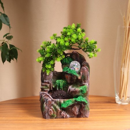 Fountain "stone staircase under a tree" 29x16 cm (with backlight)