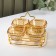 Glass “Star” exchange, a bowl size 10 × 6.2 cm, 4 pcs