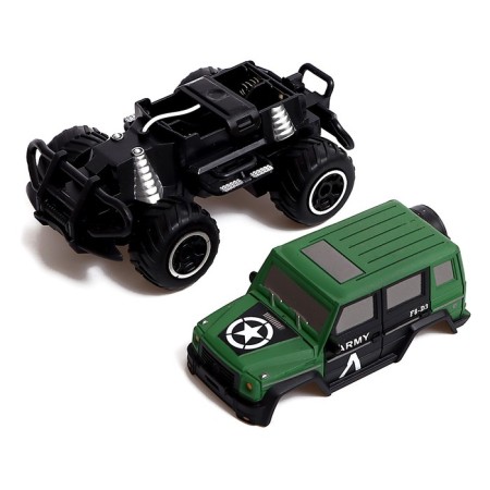 Army radio -controlled jeep, works on batteries-3