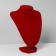 Bust for jewelry, 17.5 × 13 × 25 cm, h = 25 cm, red color