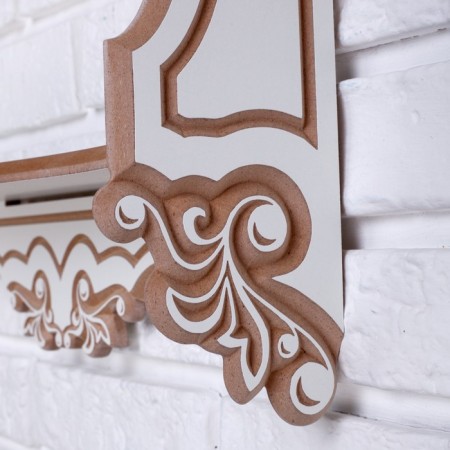 The shelf is a hinged "Provence" with lamination, 2 shelves, 49 × 33 × 13 cm-3