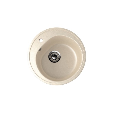 Kitchen wash Ulgran u101-328, d = 500 mm, beige color