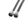 Flexible eyeliner for the Zein mixer, fiber-neong, 1/2 ", M10, 30 cm, set 2 pcs, black