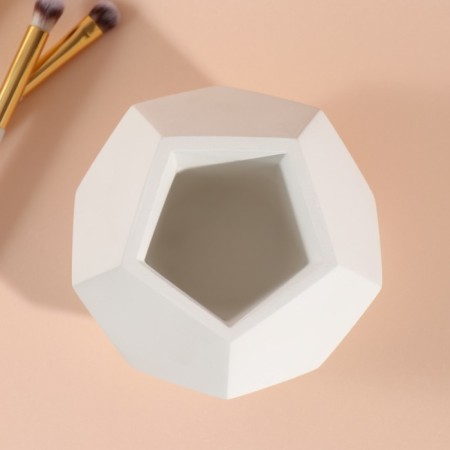 Bowlop stand "Pentagon" 11x11x7.5 cm white-2