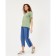 T-shirt female plain Minaku Regular Fit: olive color, river 46