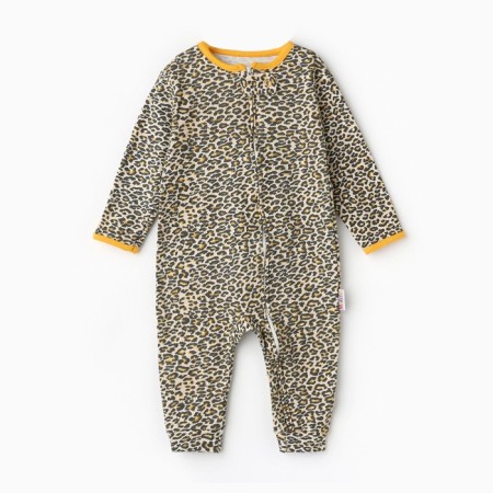 Combineson children's (3 pcs.), Orange/leopard/white color, height 86 cm-18