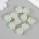 Acrylic Sharl Suspension "Shar" matte light green 2.1x1.6 cm