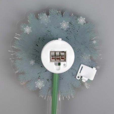 LED toy on the Santa Claus stick 11 × 29 × 4 cm, batteries Lr44x3, glow warm white-2