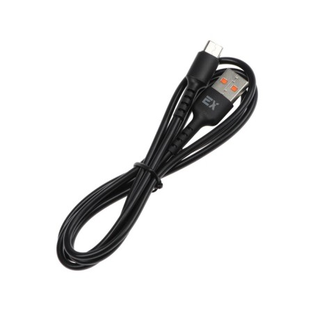 EXPLOYD EX-K-1263, Type-C-USB, 3 A, 1 m, charging/data transfer, silicone, black-2