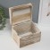 Casket Wood "Rectangular" Bleaned 13.6x18x13.6 cm