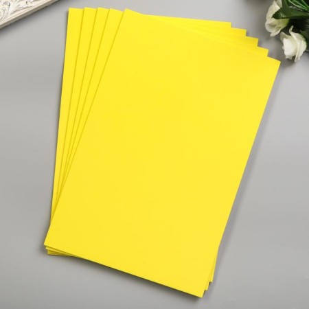 Foamiran "Sunny" 2 mm (set of 5 sheets) A4 format format-4