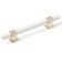 Cappio pk117 bracket handle, m/o 160 mm, white/gold color