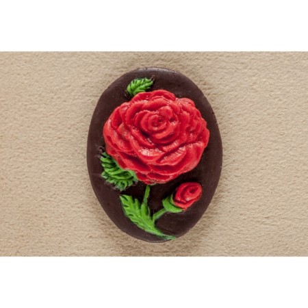 Silicone Mold No. 537 "Flowers" 40x30mm