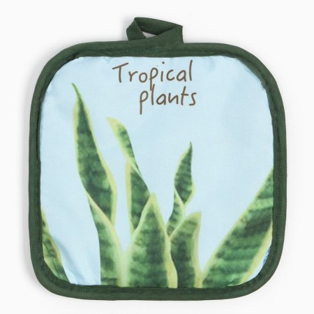 Прихватка Доляна "Tropical" цв.голубой 17*17 см 100% п/э-1