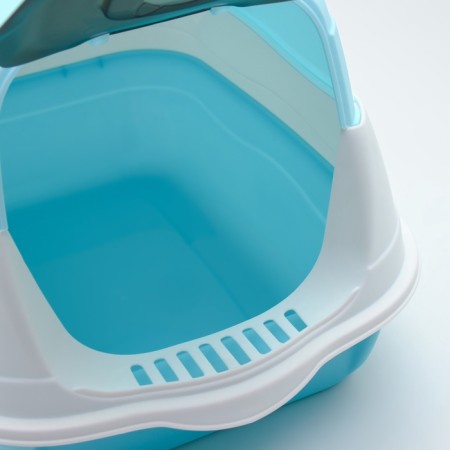 Closed 2-in-1 toilet with a removable top of 34 x 50 x 33 cm, blue-3