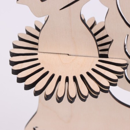 Napkin "Girl Summer", plywood-4