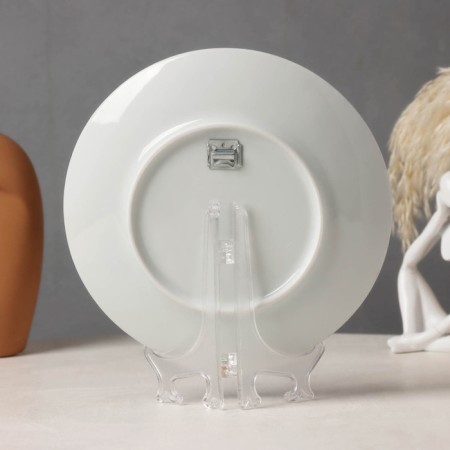 Decorative plate "Gzhel drawing", d = 20 cm-2
