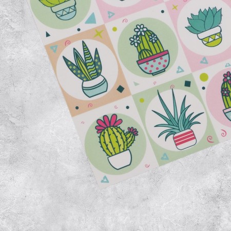 Stickers "Cacti", 11 × 15.5 cm-1